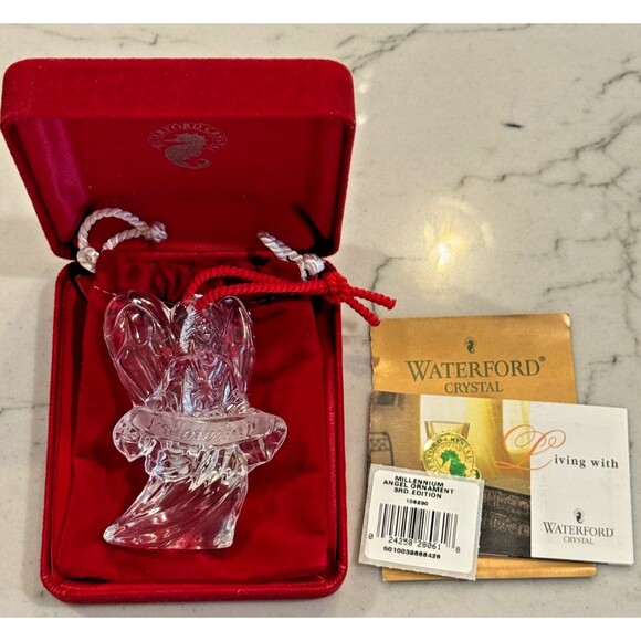 WATERFORD THE MILLENIUM ANGELS "FELLOWSHIP" 3rd EDITION ORNAMENT MINT WITH BOX - Picture 1 of 5